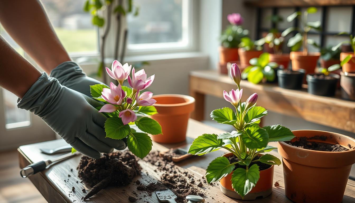 how to repot a plant